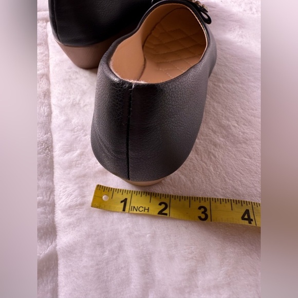 Fenghonseson black flats with gemmed buckles 39 (US 7.5 circle golden design - Picture 7 of 15